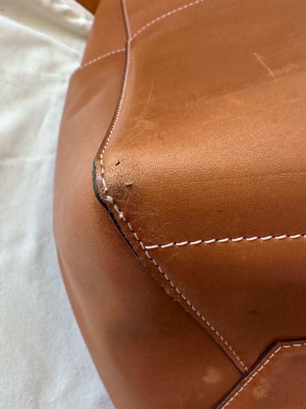 Céline Seau Sangle brown leather 2015 Phoebe Philo - Picture 4 of 16